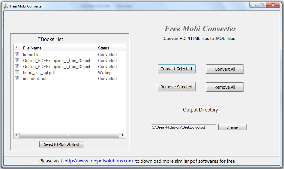 Convert Mobi files to computer compatible