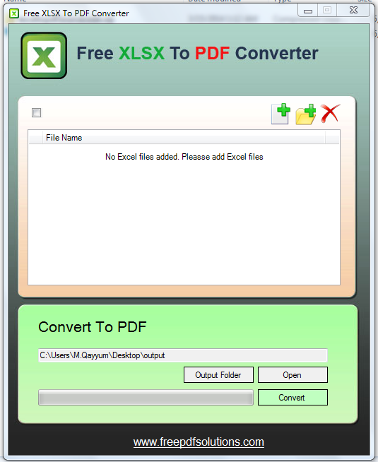 Convert XLSX files into PDF.